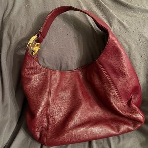 Burgundy Michael Kors purse